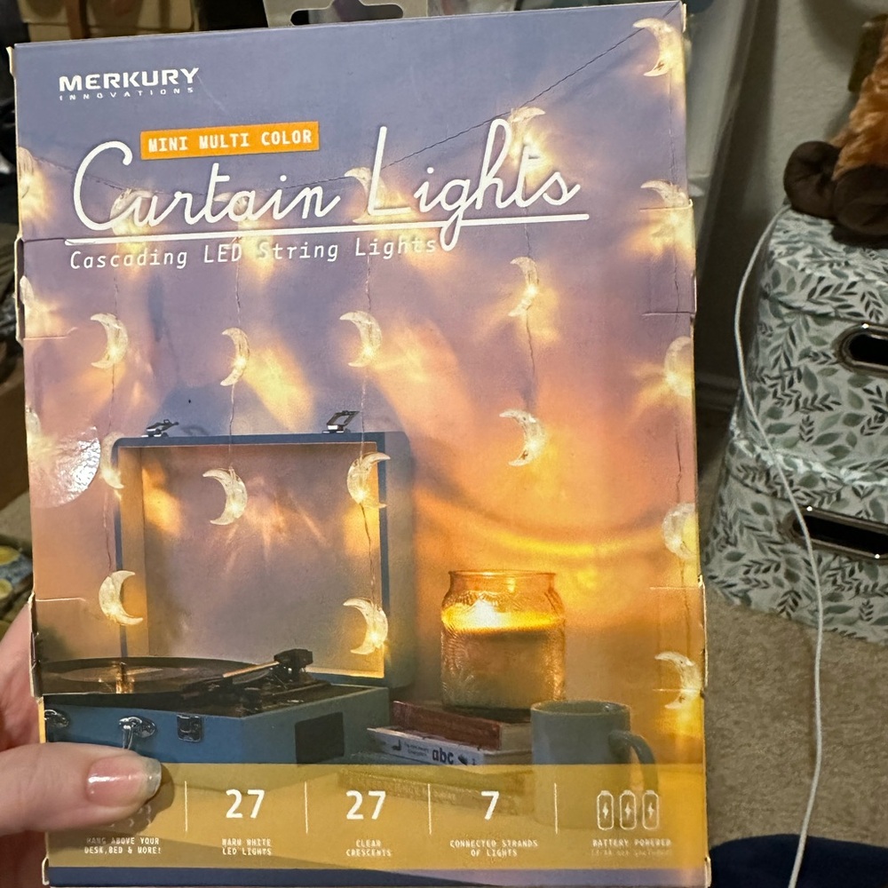 Merkury Innovations Multi-Color LED Curtain Lights